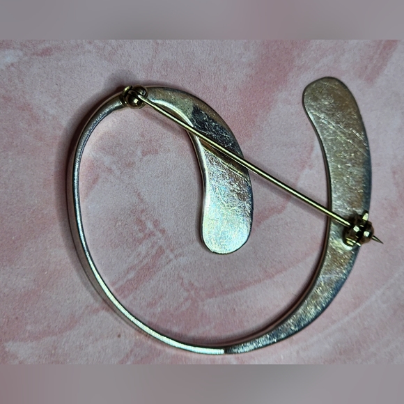 Vintage Taxco Sterling Free-form Large Brooch - Picture 3 of 6